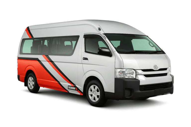 Sevilai 13-seater van designed for comfortable group travel and short-distance transport.