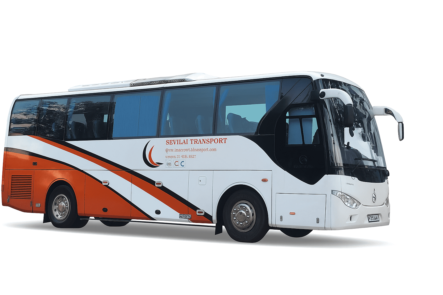 Sevilai 45-seater bus designed for large group and long-distance travel.